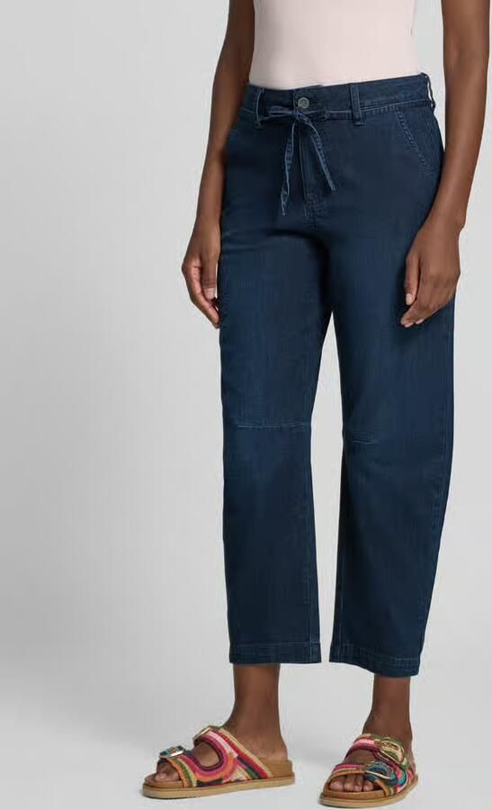 Buena Vista Barrel fit jeans met franjes en vetersluiting - Foto 2