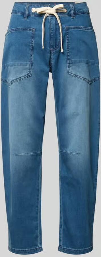 Buena Vista barrel fit jeans met vetersluiting - Foto 4