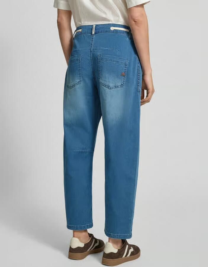 Buena Vista barrel fit jeans met vetersluiting