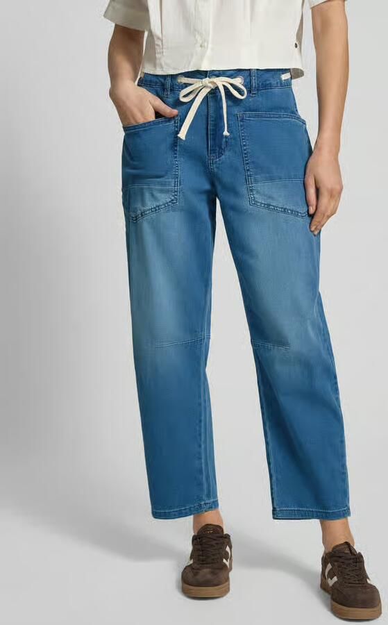 Buena Vista barrel fit jeans met vetersluiting - Foto 3