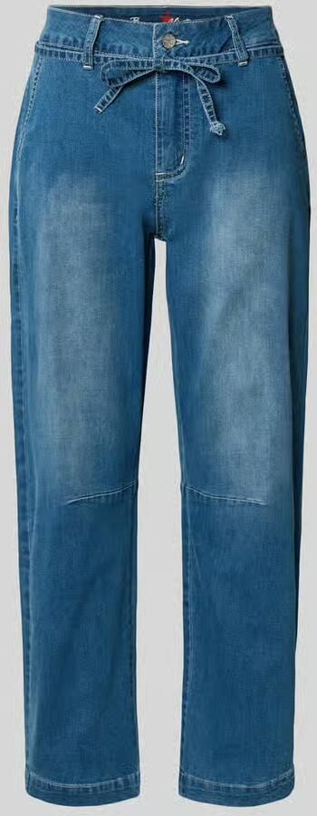 Buena Vista jeans met steekzakken en strikceintuur
