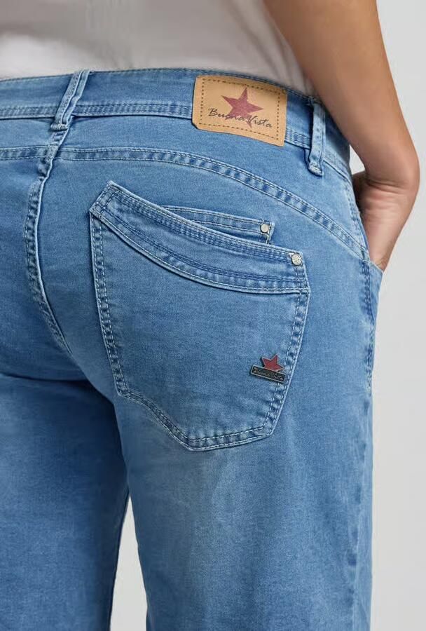 Buena Vista korte jeans met asymmetrische knoopsluiting model 'Malibu' - Foto 4