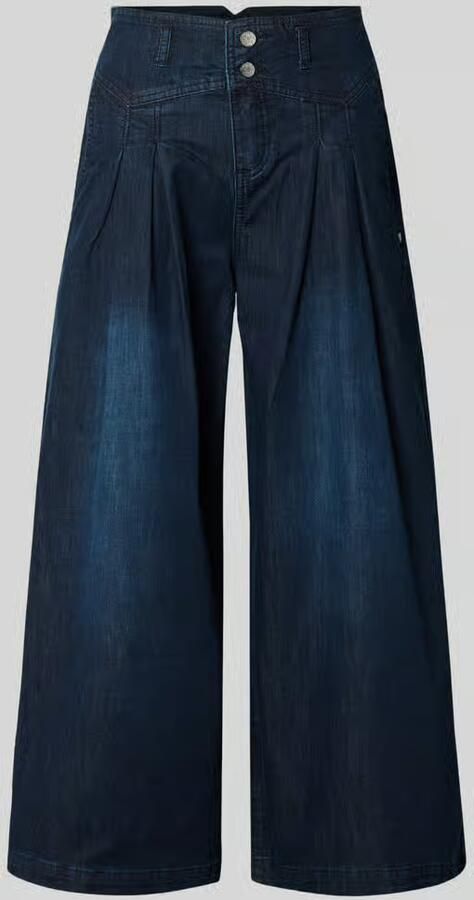 Buena Vista Palazzo-jeans met achterzakken model 'Liv' - Foto 4