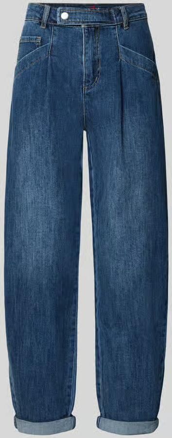 Buena Vista Regular fit barrel jeans van katoenmix model 'Studio Pants'
