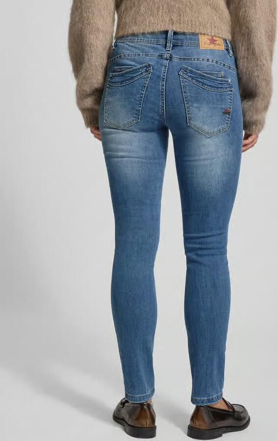Buena Vista Straight fit jeans met knoopsluiting model 'Malibu'