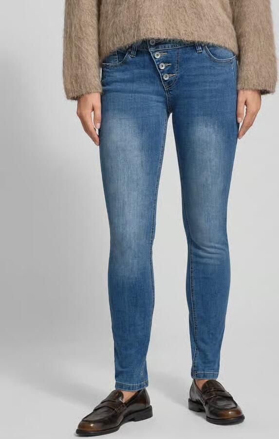 Buena Vista Straight fit jeans met knoopsluiting model 'Malibu' - Foto 2