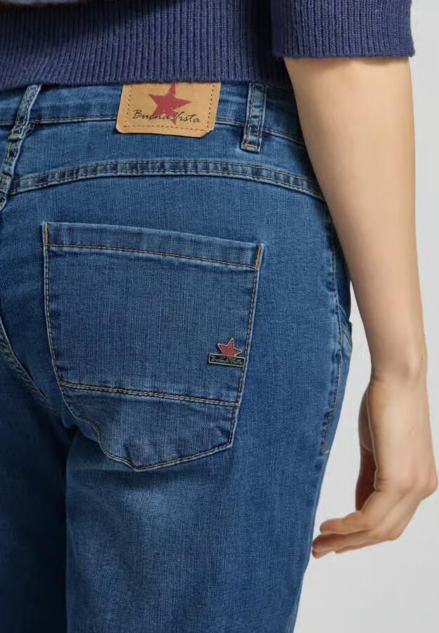 Buena Vista straight fit jeans met steekzakken