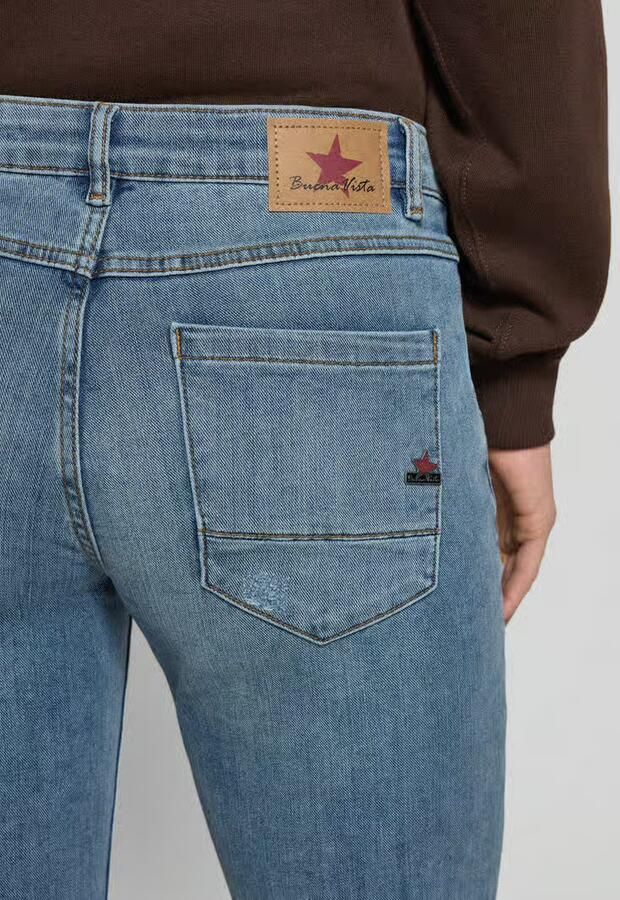 Buena Vista Straight fit jeans met steekzakken model 'Anna' - Foto 2