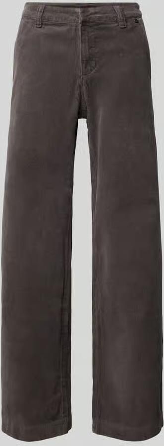 Buena Vista Straight leg corduroy broek met labeldetail