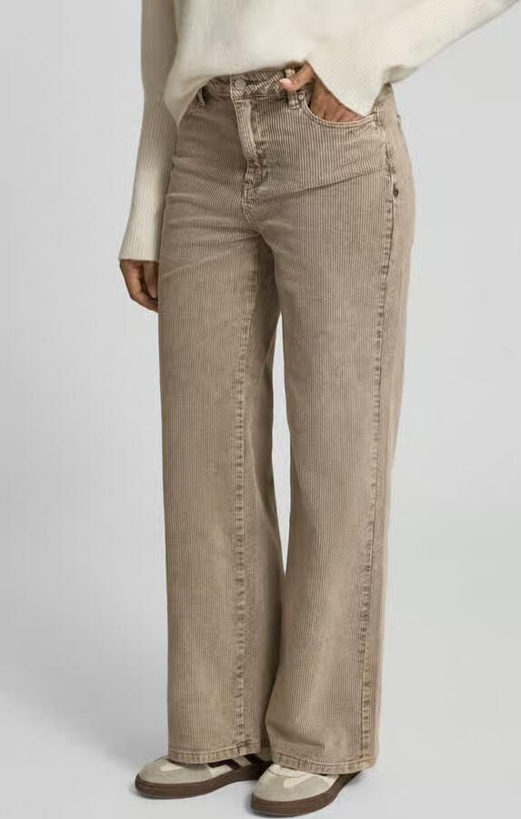 Buena Vista Wide fit corduroy broek met steekzakken - Foto 2