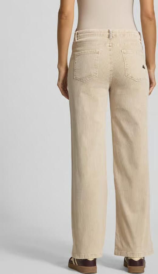 Buena Vista Wide fit corduroy broek met steekzakken