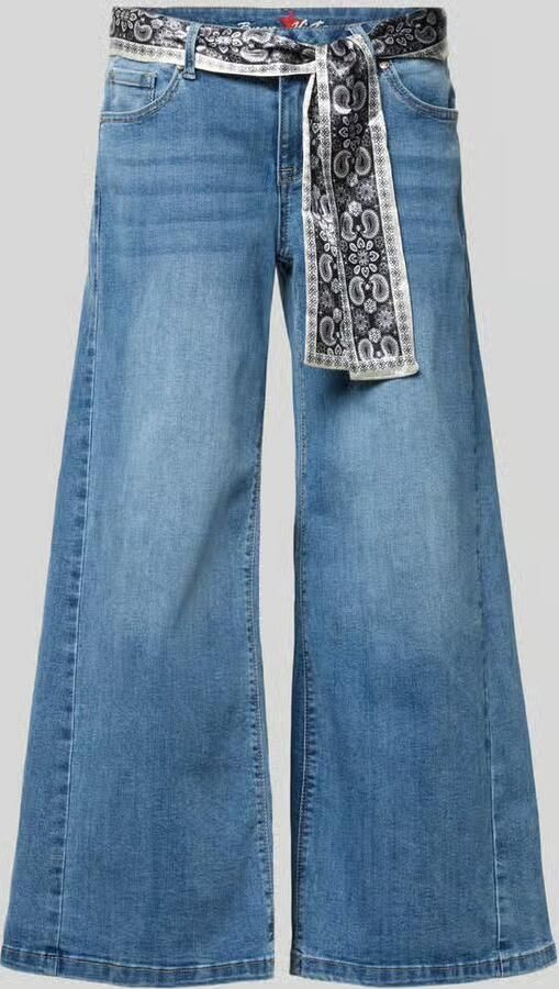 Buena Vista wide fit jeans met viscose model 'Palazzo' - Foto 4