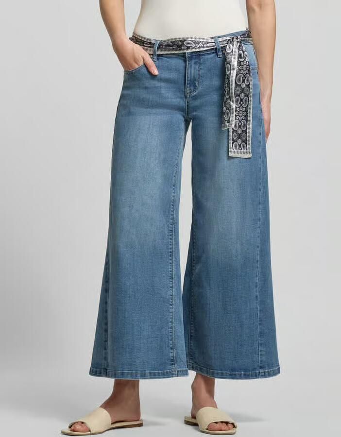 Buena Vista wide fit jeans met viscose model 'Palazzo' - Foto 2