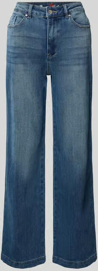 Buena Vista wide leg jeans in used-look