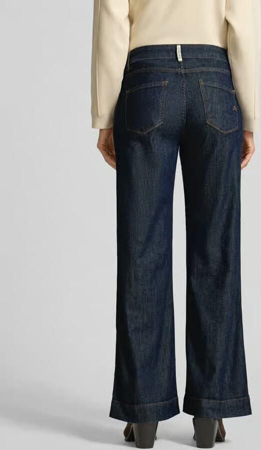 Buena Vista Wide leg jeans met steekzakken