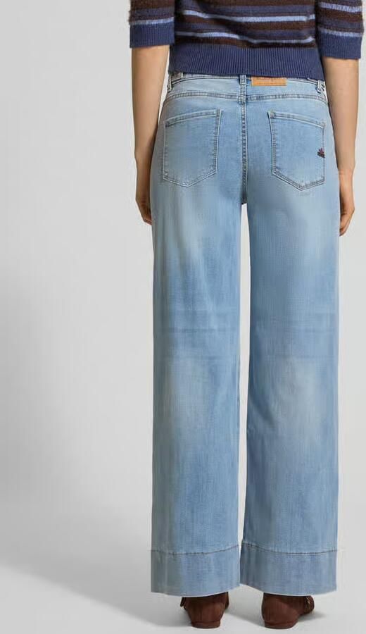 Buena Vista Wide leg jeans met steekzakken