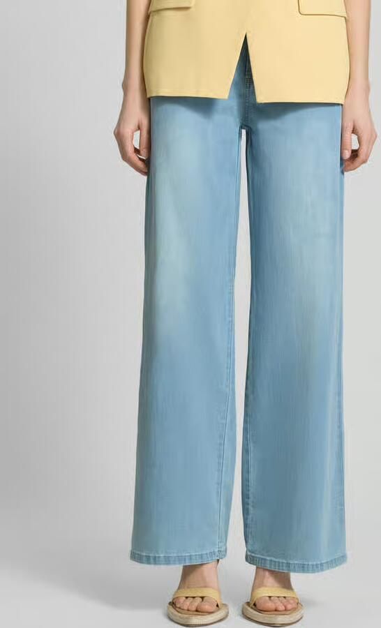Buena Vista wide leg jeans met strikceintuur - Foto 3