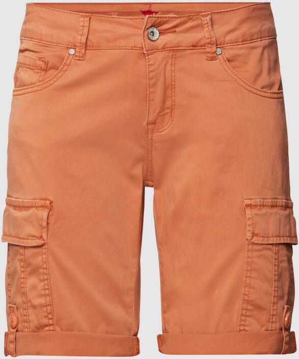 Buena Vista Korte cargobroek met labeldetails