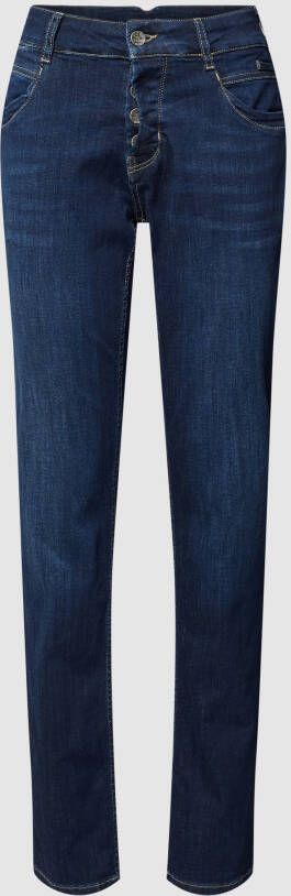 Buena Vista Loose fit jeans met knoopsluiting model 'BALI'