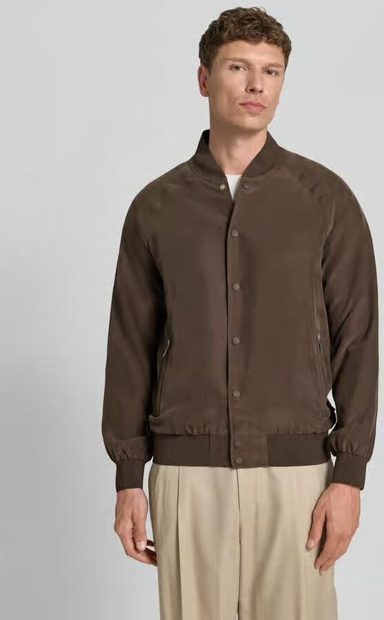 Bugatti Blouson van zijde met ritszakken - Foto 4
