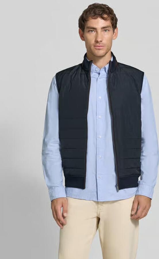 Bugatti Bodywarmer met opstaande kraag en steekzakken - Foto 3
