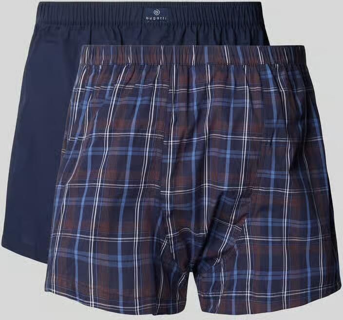 Bugatti Boxershorts met elastische band en labeldetail in set van 2 - Foto 2