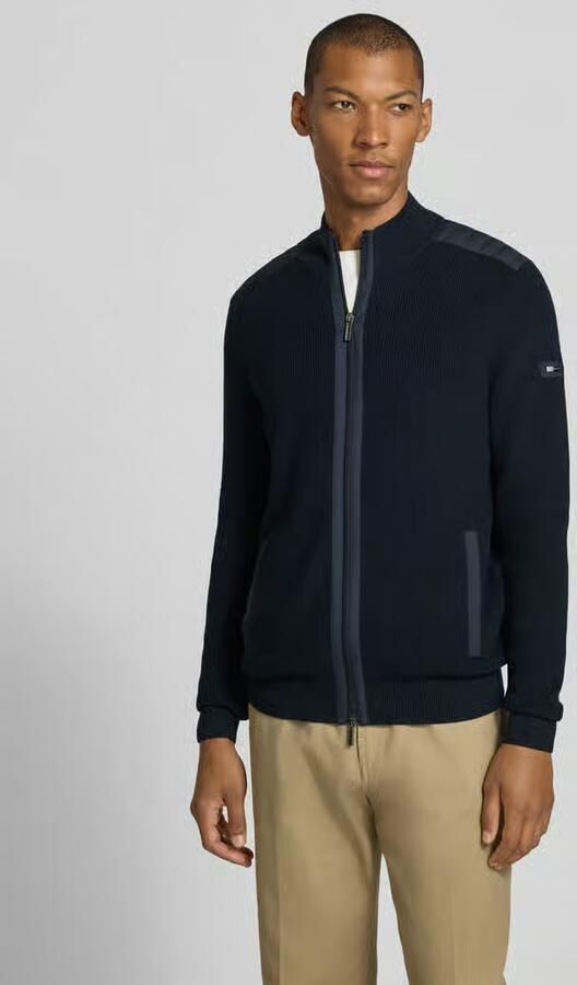 Bugatti cardigan met tweewegritssluiting - Foto 3