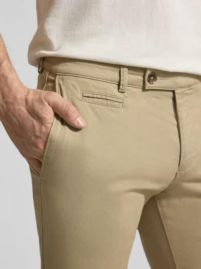 Bugatti Fijn gestructureerde Chino met achterzakken - Foto 2