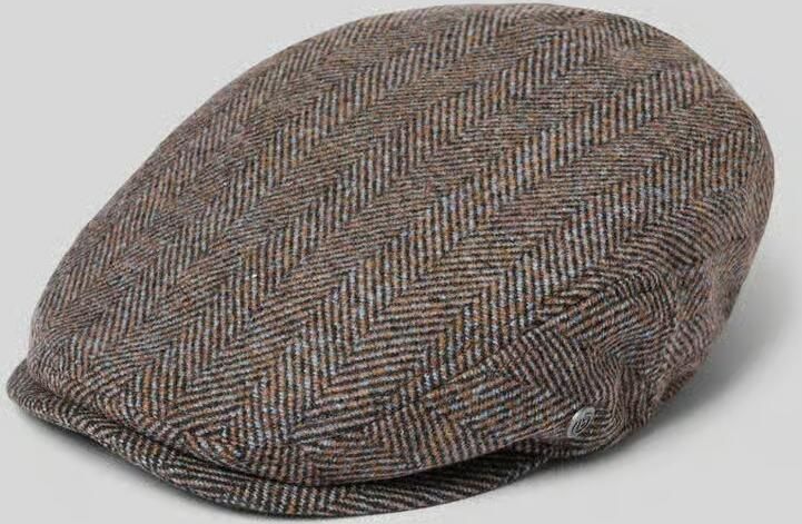 Bugatti Flatcap met visgraatdessin