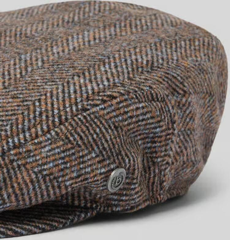 Bugatti Flatcap met visgraatdessin - Foto 2