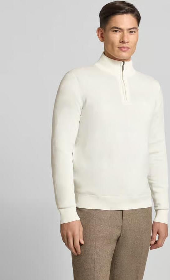 Bugatti Gebreide pullover met opstaande kraag - Foto 2