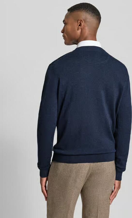 Bugatti Gebreide pullover met ribboorden