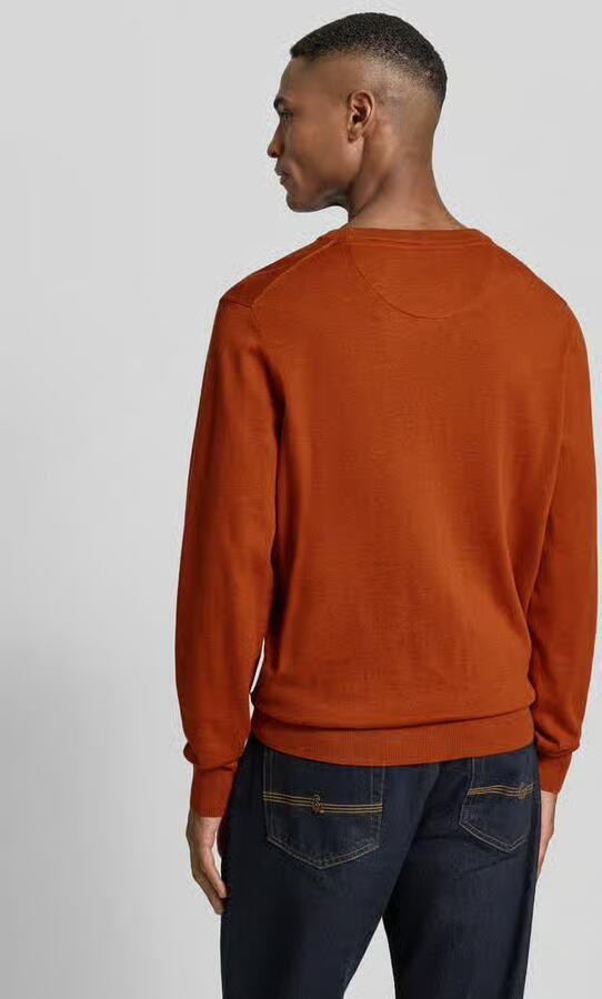 Bugatti Gebreide pullover met ribboorden
