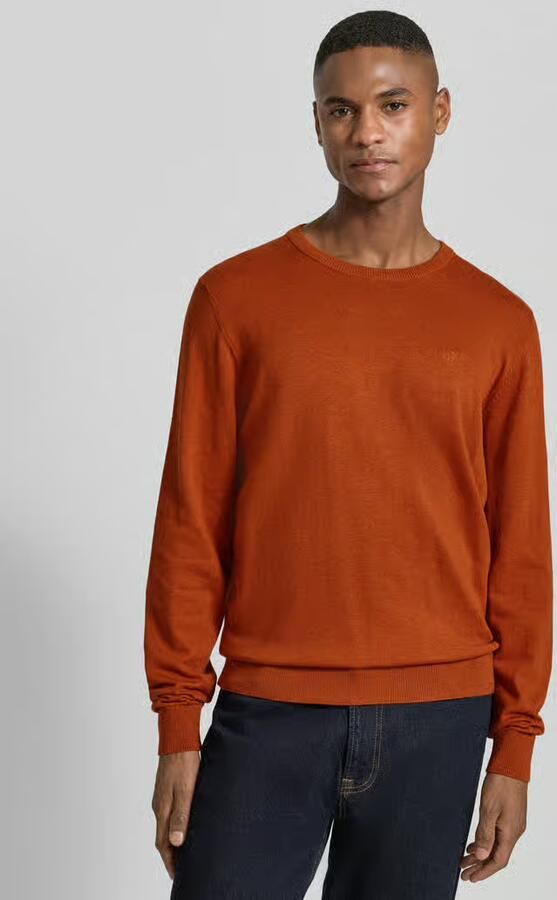 Bugatti Gebreide pullover met ribboorden - Foto 2