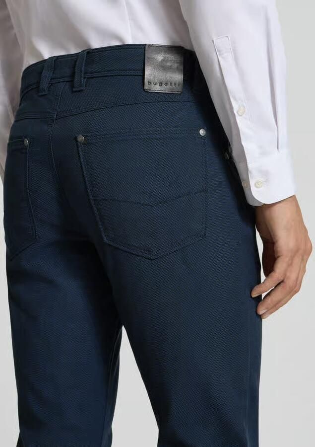 Bugatti Gekleurde broek met stretch - Foto 2