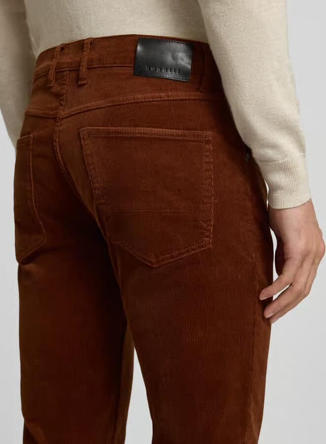 Bugatti Modern fit corduroy broek met 5-pocketmodel - Foto 2