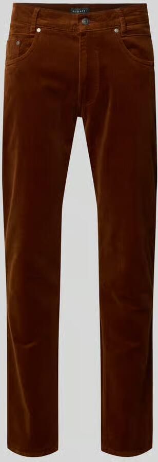 Bugatti Modern fit corduroy broek met 5-pocketmodel