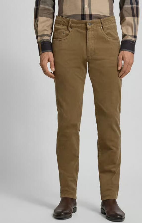 Bugatti Modern fit corduroy broek met 5-pocketmodel - Foto 2