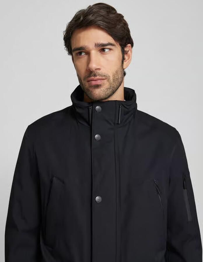 Bugatti Sportieve Parka met Afneembare Capuchon Blue Heren