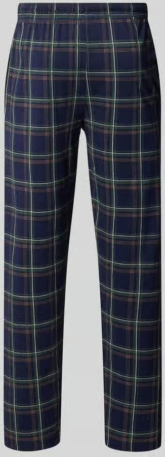 Bugatti Pyjamabroek in all-over look met elastische band en tunnelkoord