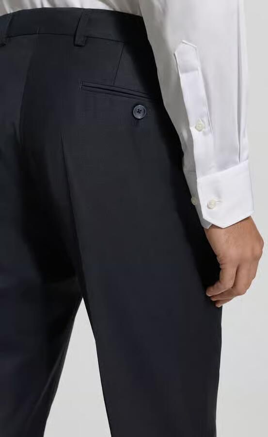 Bugatti Regular fit pantalon met persplooien - Foto 2
