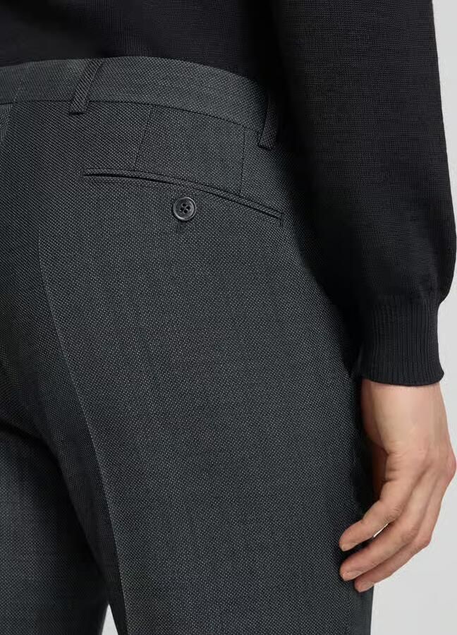 Bugatti Regular fit pantalon met persplooien - Foto 2