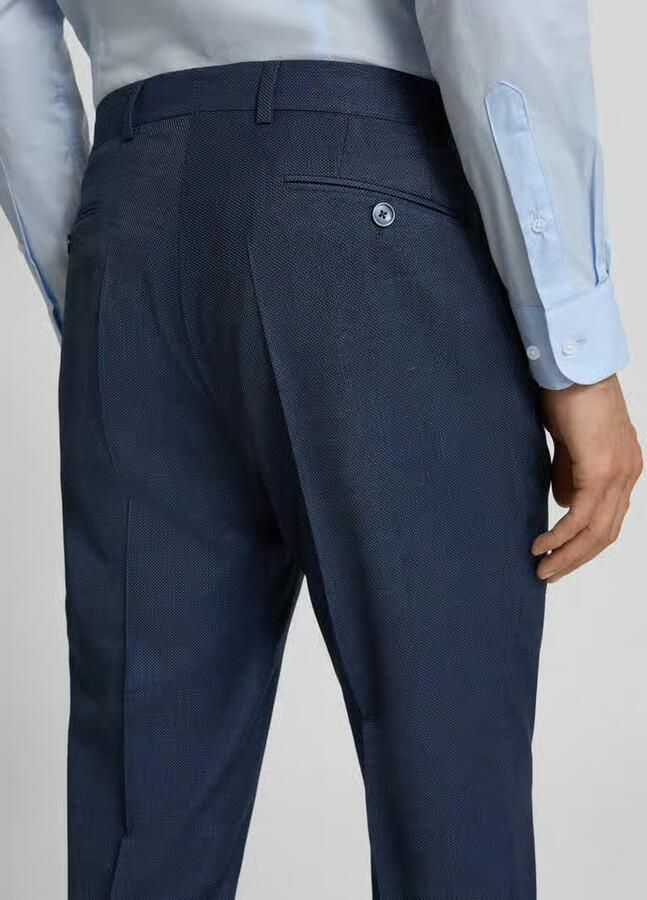 Bugatti Regular fit pantalon met persplooien - Foto 2