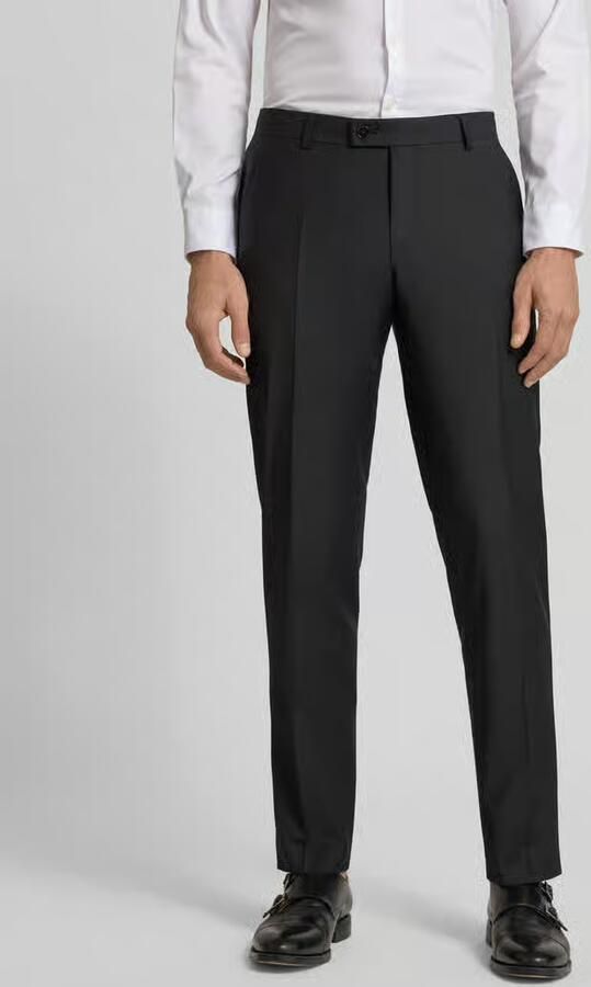 Bugatti Regular fit pantalon met persplooien - Foto 2