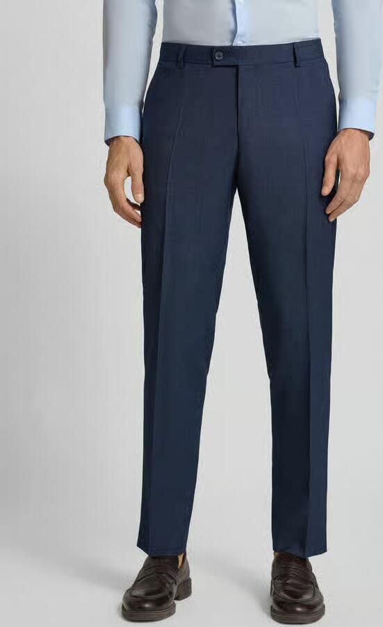 Bugatti Regular fit pantalon met persplooien - Foto 3
