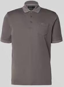 Bugatti regular fit poloshirt met borstzak en labelstitching