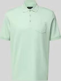 Bugatti regular fit poloshirt met borstzak en labelstitching