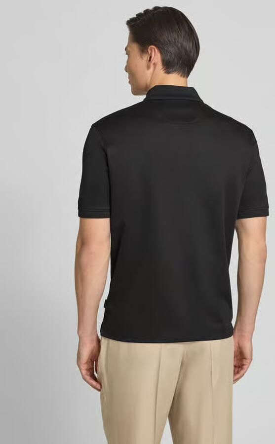 Bugatti regular fit poloshirt met borstzak en labelstitching
