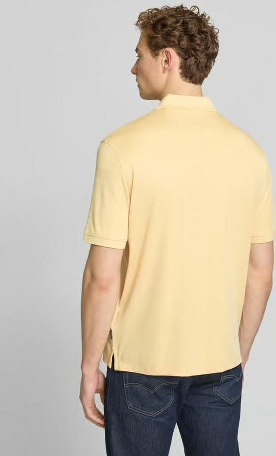 Bugatti regular fit poloshirt met borstzak en labelstitching