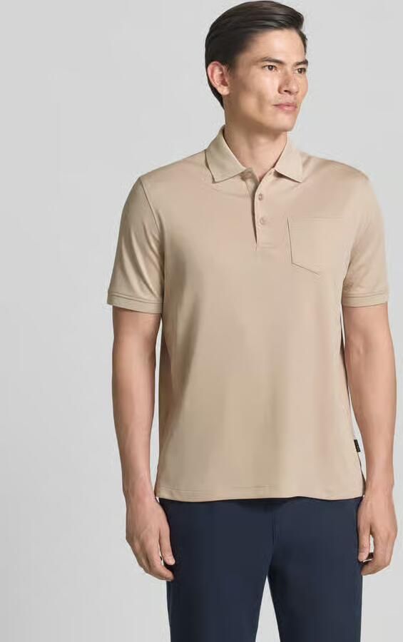 Bugatti regular fit poloshirt met borstzak en labelstitching - Foto 2